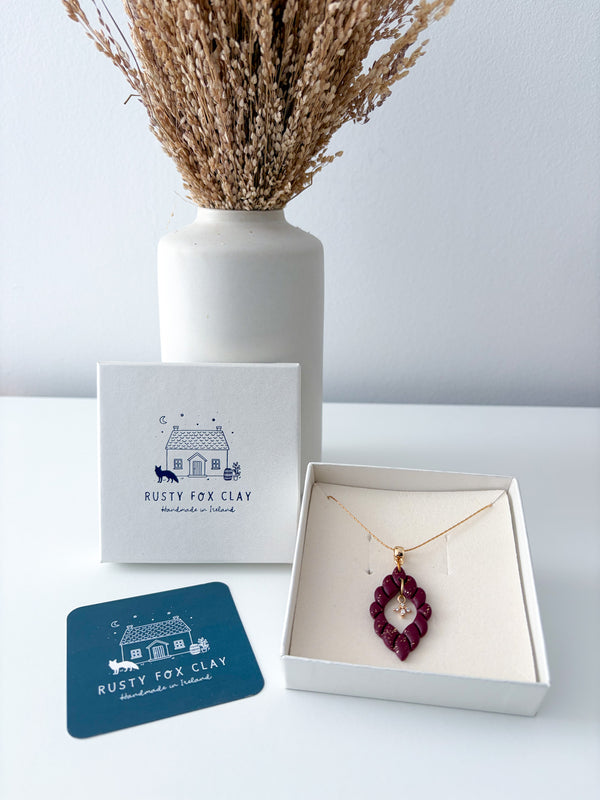 Burgundy - Uyuni Necklace (Christmas Collection)