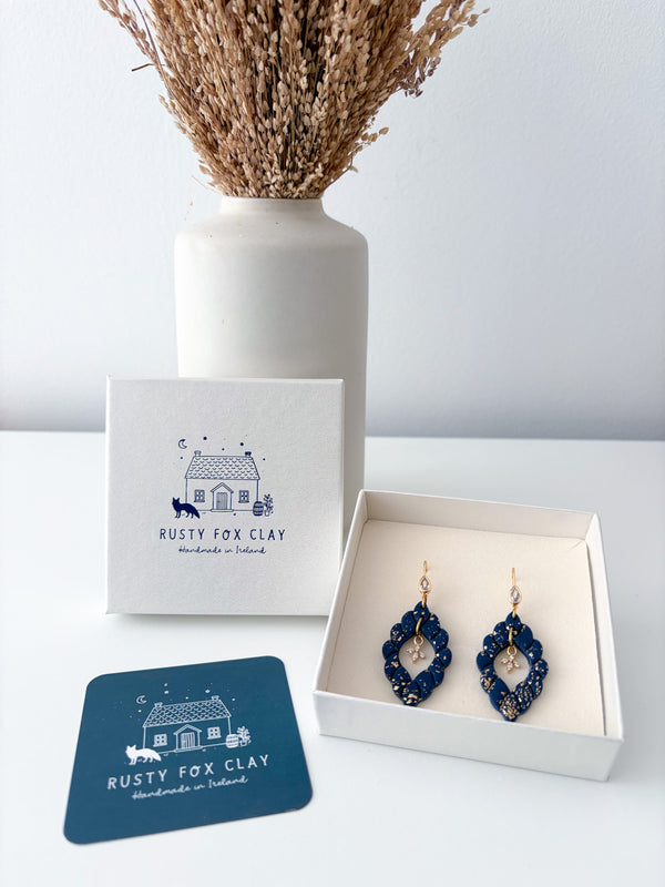 Navy - Uyuni Earrings (Christmas Collection)