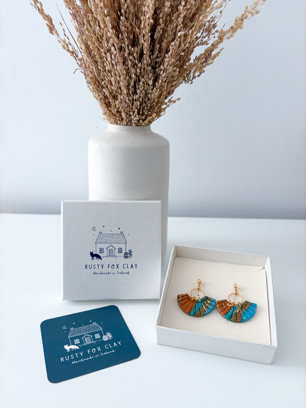 Peppermint / Cognac - Rio 2.0 Earrings