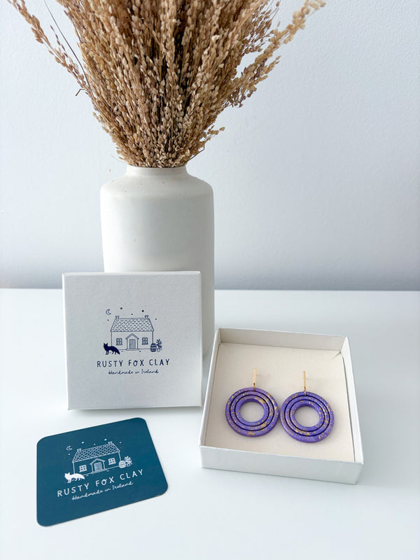 Purple - Bergen Earrings