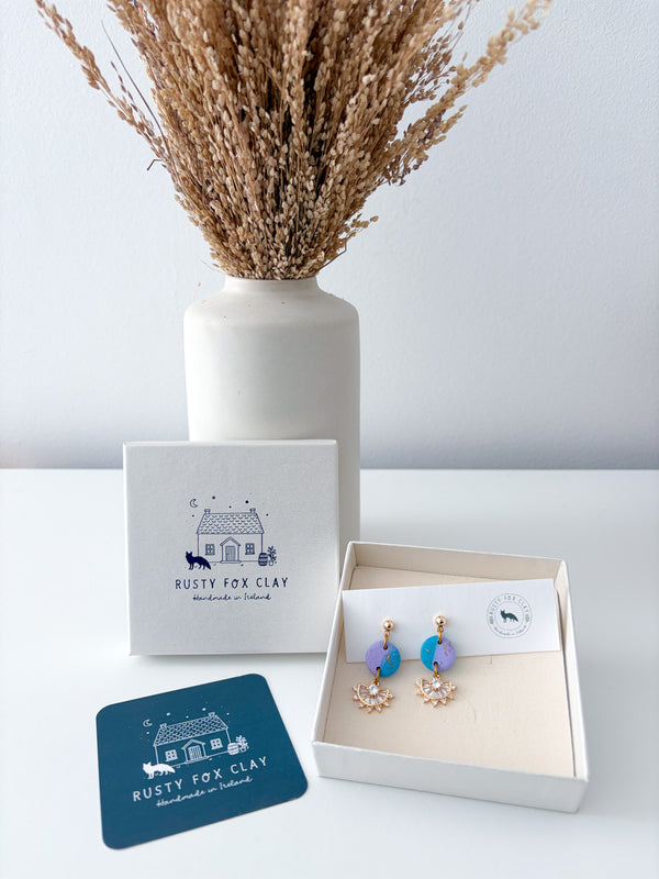 Peppermint / Lilac - Huacachina Earrings